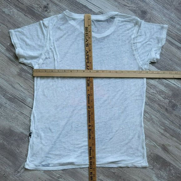 Jurassic World T-Rex Dinosaur White Light Short Sleeve Neck Basic T Shirt M - Picture 6 of 7